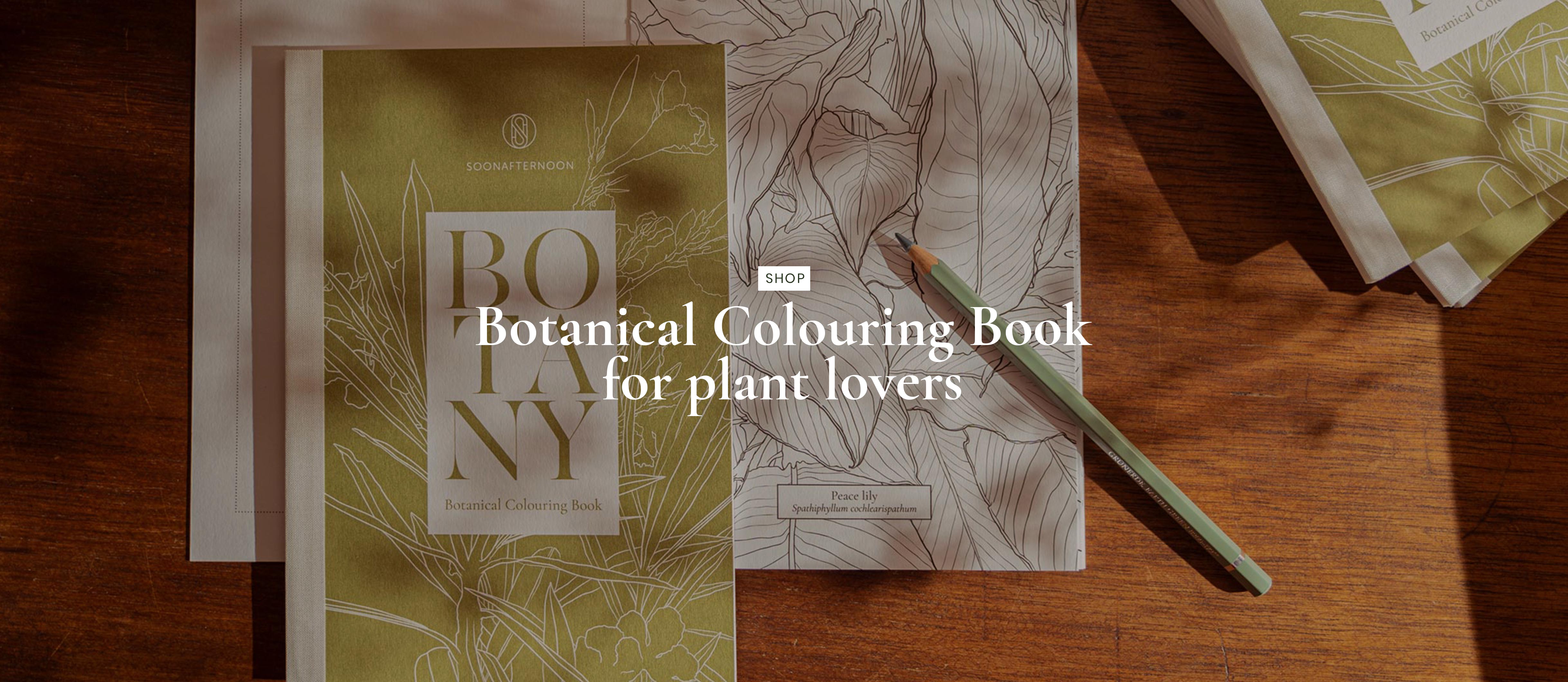 Botanical colouring book