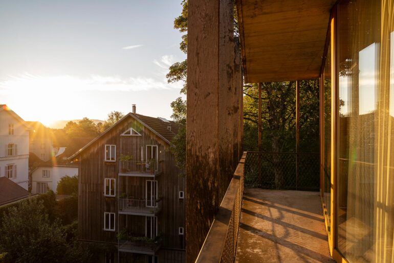 Waking up among the trees in Basel Swiss youth hostel in Basel by © Barbara Cilliers for Soonafternoon